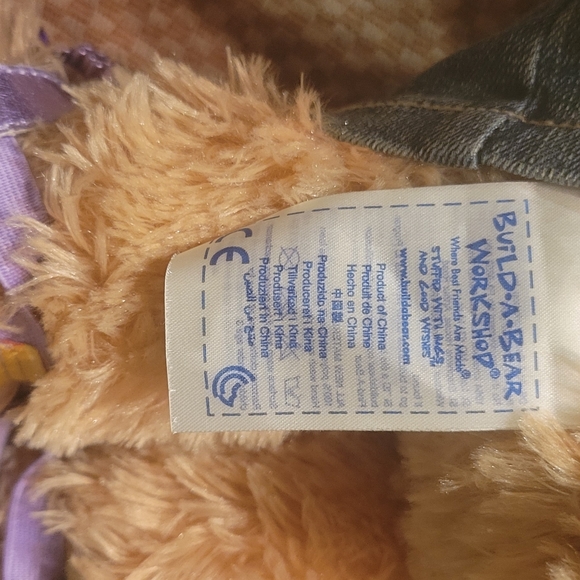 Build a Bear, light tan Bear with clothing & Shoes - Picture 7 of 7